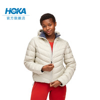 HOKA ONE ONE女款户外连帽羽绒服Outseeker DownJacket保暖防泼水 水星灰 S