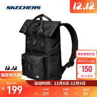 斯凯奇（Skechers）运动休闲双肩包L323U051 碳黑/0018 20升以下