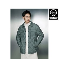 限尺码：GXG 2023新品冬季简约休闲轻薄衬衫式羽绒服男保暖外套可内搭