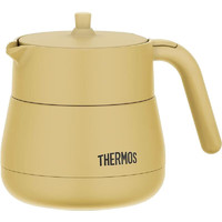 膳魔师（THERMOS）日本膳魔师保温壶不锈钢保温水壶办公室茶壶真空隔热茶壶带滤网 黄色 TTE-450 BE  