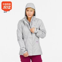 抖音超值购：DECATHLON 迪卡侬 MH100女秋冬季风衣运动户外女装防水防风夹克外套126328