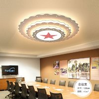LED 大堂会议室室会堂酒店灯工程定制五角星造型吸顶灯五角星灯具 直径60cm-白光