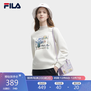 FILA 斐乐 官方x THE MET女子卫衣2023秋冬莫奈卫衣