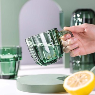 仙人掌造型玻璃杯原色玻璃叠叠杯具套装创意水杯家用喝水杯泡茶杯