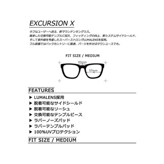 DRAGON 龙骧 日本直邮DRAGON 龙 EXCURSION-X 男女太阳眼镜 Danny Davis 野外