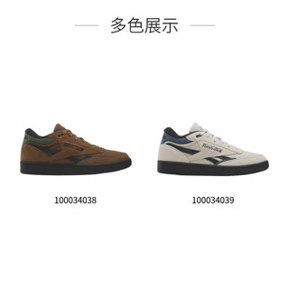 Reebok锐步男女CLUB C MID II REVENGE工装风复古板鞋 100034039 美码:8.5 中国码:41