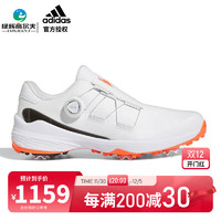 阿迪达斯（adidas）高尔夫球鞋男士ZG23系列球鞋 轻量防滑防水有钉鞋 BOA运动鞋 GY9716 白/黑/红 40.5