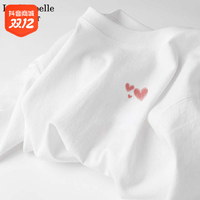 抖音超值购：La Chapelle 长袖t恤女宽松纯棉打底衫白色洋气减龄秋装女2023年新款