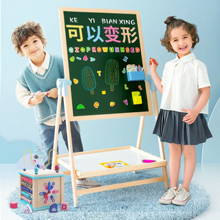 yestep 儿童涂鸦双面画板 V5蓝色豪华礼包-免安装