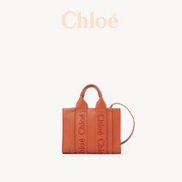 Chloé 蔻依 女士牛皮革斜挎包 CHC23US397I60848 橘色 小号