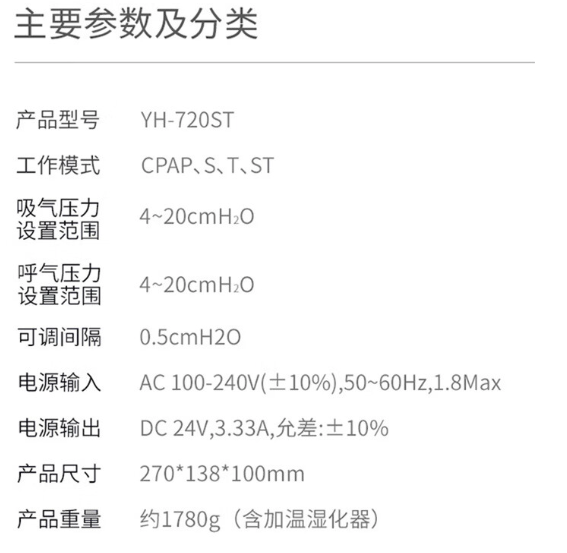 yuwell 鱼跃 睡觉用了它，精神状态好多了！双水平全自动无创呼吸机YH-720ST