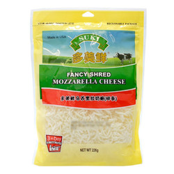 SUKI 多美鲜 马苏里拉奶酪芝士碎条披萨拉丝烘焙起司原制Mozzarella226g