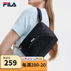 FILA 斐乐 女子挎包新简约休闲通勤单肩包百搭时尚挎包 正黑色-BK