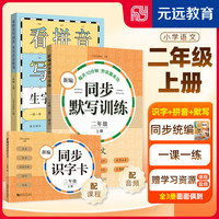 可选】2023新同步识字卡+看拼音+默写训练3册小学一二三年级上册下册 123年级 第一/二学期 同步统版教材 一课一练 二年级上册 默写+看拼音+识字卡