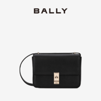 BALLY/巴利女士黑色皮革斜挎包6302311