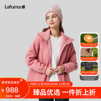 Lafuma 乐飞叶 抓绒衣女户外廓形加厚暖绒服摇粒绒双面绒外套 LFJA3CR69Y 粉红色DP 165/84A（38）