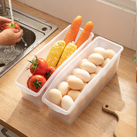 沃德百惠 鸡蛋收纳盒食品级保鲜盒抽屉式冰箱收纳厨房蔬菜水果透明收纳盒子
