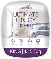 Snuggledown Ultimate奢华轻质柔软羽绒被，冬季保暖13.5 Tog，King Size