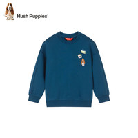 暇步士 男童休闲时尚卫衣 日食蓝 140cm