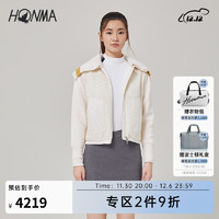 HONMA【专业高尔夫】HONMA衫羽绒外套冬保暖防风运动外套 漂白 S