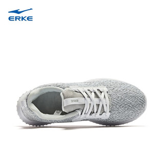 鸿星尔克（ERKE）运动休闲鞋女软底轻便舒适百搭防滑耐磨减震运动鞋女鞋 正白 40