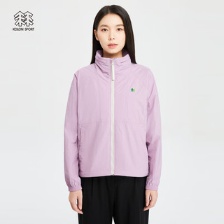 KOLON SPORT可隆户外休闲女外套徒步露营防水夹克 薰衣草紫LA 165/M