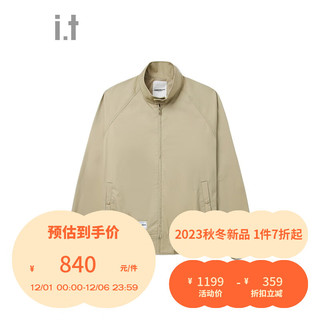 :CHOCOOLATE it 男装立领拉链夹克简约工装风7447XFL BGC/棕色 M