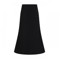 洛可可（ROCOCO）洛可可黑色开叉小黑裙半身裙女2023显瘦法式裙子 黑色 M