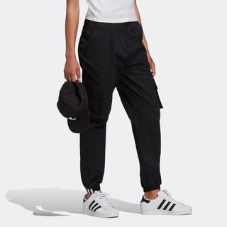 adidas ORIGINALS 女式裤经典秋冬季潮流百搭休闲裤舒适口袋运动裤男简约长裤束脚裤