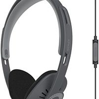 KOSS 高斯 KPH30iCL 头戴式耳机,内嵌麦克风和触摸遥控器,D 型设计,带3.5毫米插头(透明)