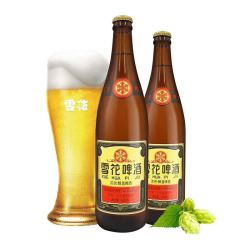 抖音超值购snowbeer雪花沈阳经典老雪啤酒夺命12度640ml12瓶持久醇香
