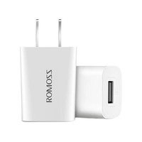 抖音超值购：ROMOSS 罗马仕 U0D1H0A050100 手机充电器 USB-A 5W 白色