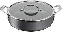 Tefal 特福 H9129944 平底平底锅 30 厘米,Jamie Oliver,硬化阳极氧化铝,黑色