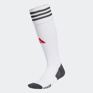 adidas阿迪达斯男大童儿童舒适足球运动袜子IW1694 白/黑色/红 S