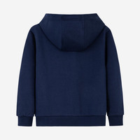 NIKE 耐克童装男女童针织夹克秋舒适毛圈儿童开衫连帽衫 深藏青/白 140/68(S)