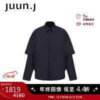 JUUN.J 男士图案时尚棉质T恤JC3364P035 黑色 48