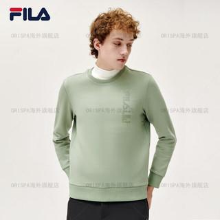                                                                                                                                                                                 斐乐（FILA）男子针织套头运动卫衣秋冬季百搭休闲圆领打底男套头衫 标准白-WT 175_96A_L