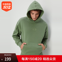 抖音超值购：Gap 盖璞 男女装秋季2023新款LOGO运动碳素软磨抓绒卫衣804715连帽衫