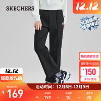 斯凯奇（Skechers）女子空气棉弹力长裤 碳黑/0018 XL