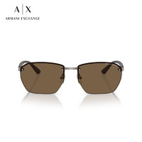 阿玛尼ARMANI EXCHANGE【冬】太阳镜男墨镜方形眼镜0AX2048S 深棕色镜片/哑光棕镜腿608573