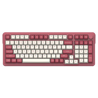 REDRAGON 红龙 KS99 98键 2.4G蓝牙 多模无线机械键盘 白红 龙吟轴 RGB