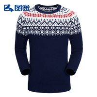 SENSE LEAD 图途 户外秋冬Senselead男女情侣款套头毛衣冬日雪花元素圣诞款式