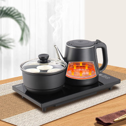 雷凡 威力全自动上水电热烧水壶泡茶桌专用嵌入式茶台电磁炉抽水一体机