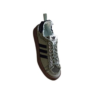 adidas ORIGINALS Sftm Campus 80s联名款 中性运动板鞋 ID4792 灰绿/黑 35.5