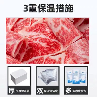 CHUNGUAN 纯冠 原切安格斯牛肉卷肥牛卷寿喜锅涮火锅烤肉食材谷饲牛肉片 M3牛肉片-1000g/4盒