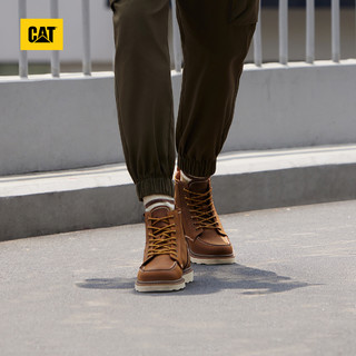 CAT 卡特彼勒 卡特2023冬季新款男士复古单鞋户外休闲时尚百搭马丁靴工装靴