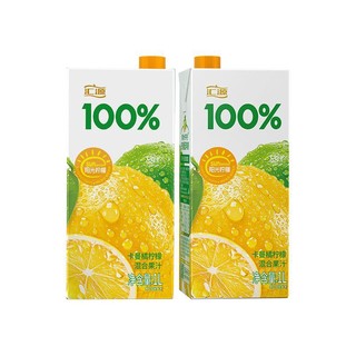 汇源 1L*2盒汇源100%果汁阳光柠檬混合果汁饮品整箱特批发价