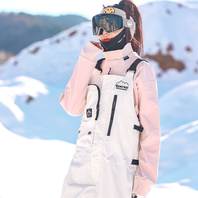 DOOK SNOW 2023滑雪卫衣滑雪服女男单板双板防水冬季潮牌滑雪内搭装备 806卫衣粉色（女） S