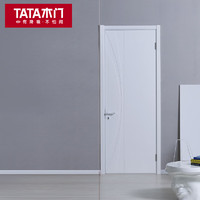 TATA木门 卧室门定制木质复合门油漆门简约时尚室内门房门ZYZX014混油