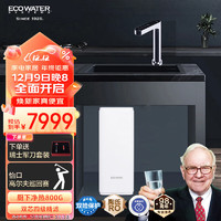 ECOWATER 怡口净水（ECOWATER）家用净水器加热直饮一体机 净热一体厨下式净水机 陶氏RO反渗透纯水机ERH-800